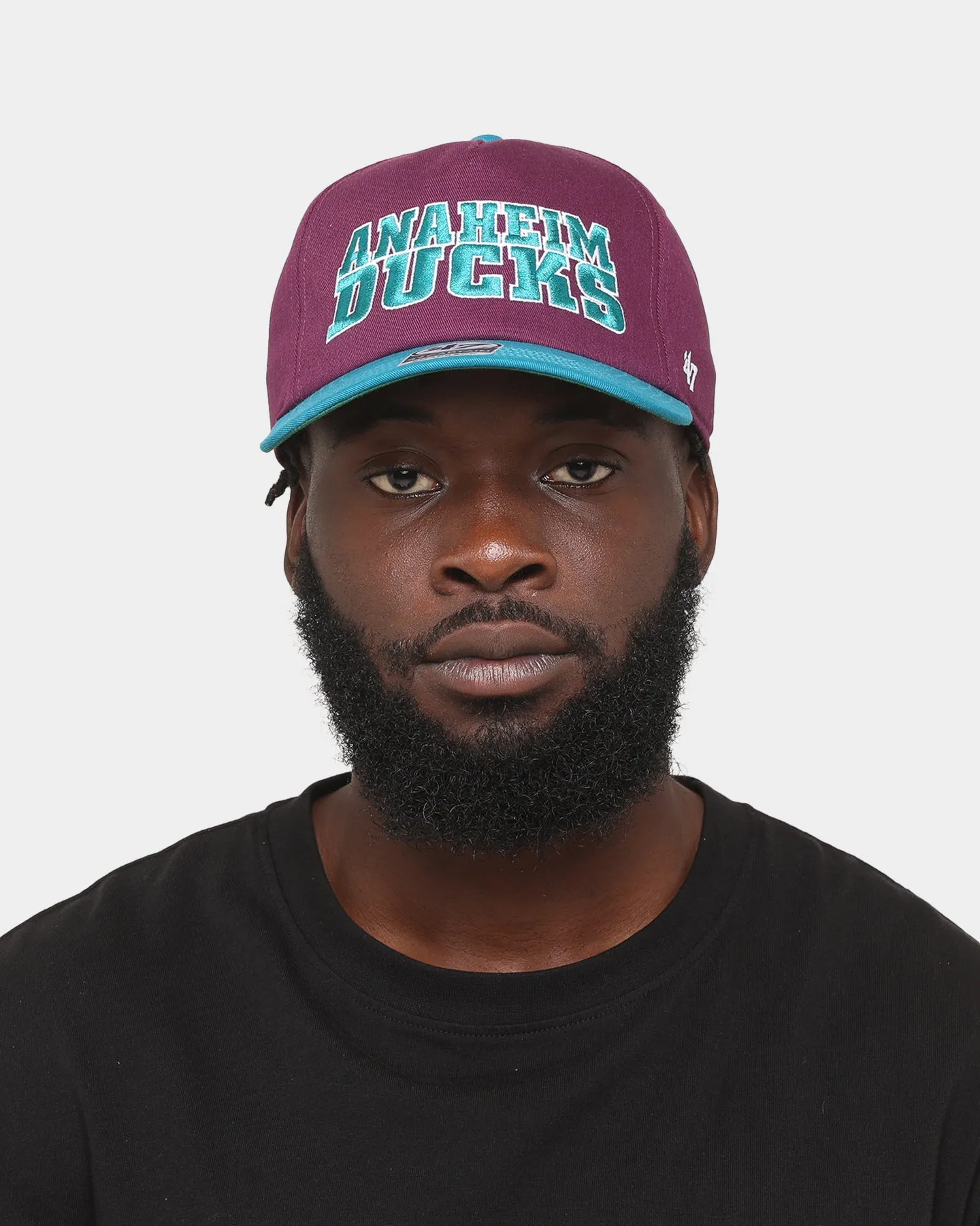 47 Brand Anaheim Ducks 'Ducks' Script Nantasket Captain Snapback Plum