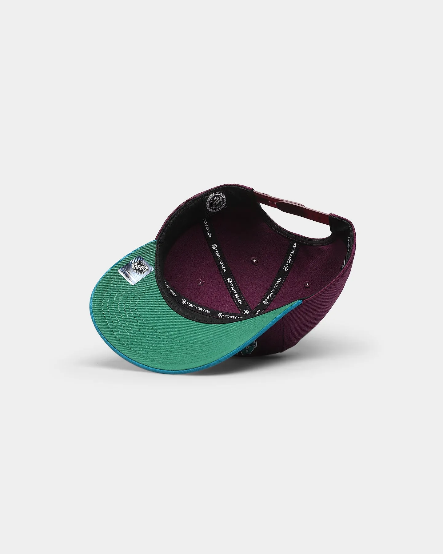 47 Brand Anaheim Ducks 'Ducks' Script Nantasket Captain Snapback Plum