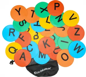 4inch Spot Flat Markers Alphabet Printed