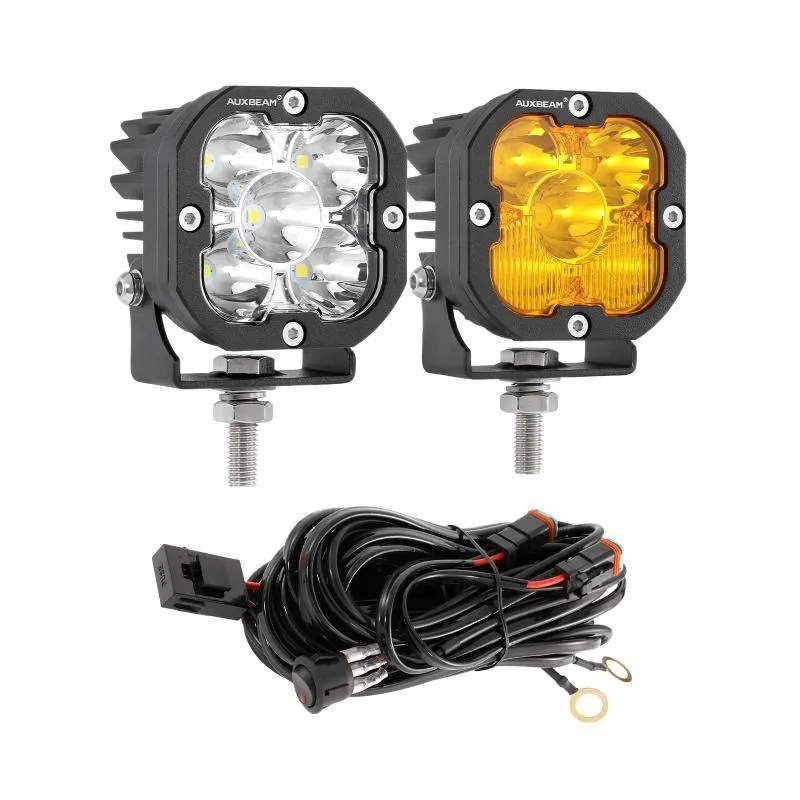 AR-800 RGB Switch Panel   3 Inch LED Pods with White&Yellow Cover