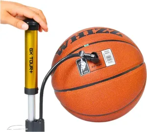 Ball inflator with moisten Needles. Easy to Operate and Kid Friendly. Basketball, Football, Soccer and Much More. Durable Metallic case.