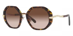 Bulgari Women's 55 mm Havana Sunglasses BV8242B-504-13-55