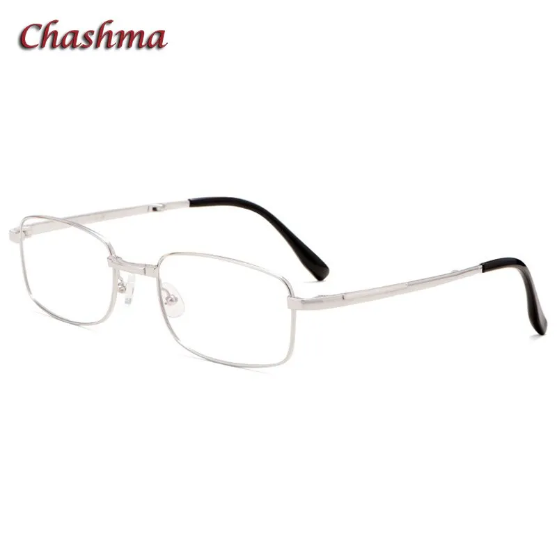 Chashma Ochki Unisex Full Rim Square Titanium Foldable Eyeglasses 8923
