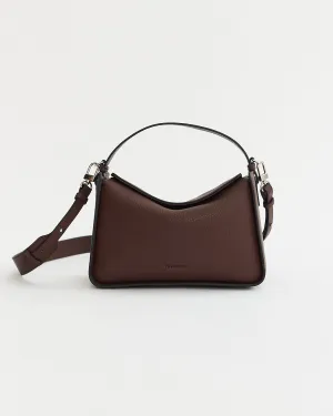 Clementine Bag: Coffee Pebbled Leather