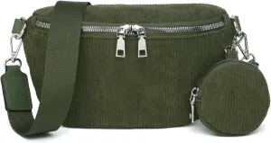 Crossbody Sling Bag Purse for Women - Small Chest Fanny Pack Trendy Travel Faux Leather Cross Body Bags with Adjustable Strap