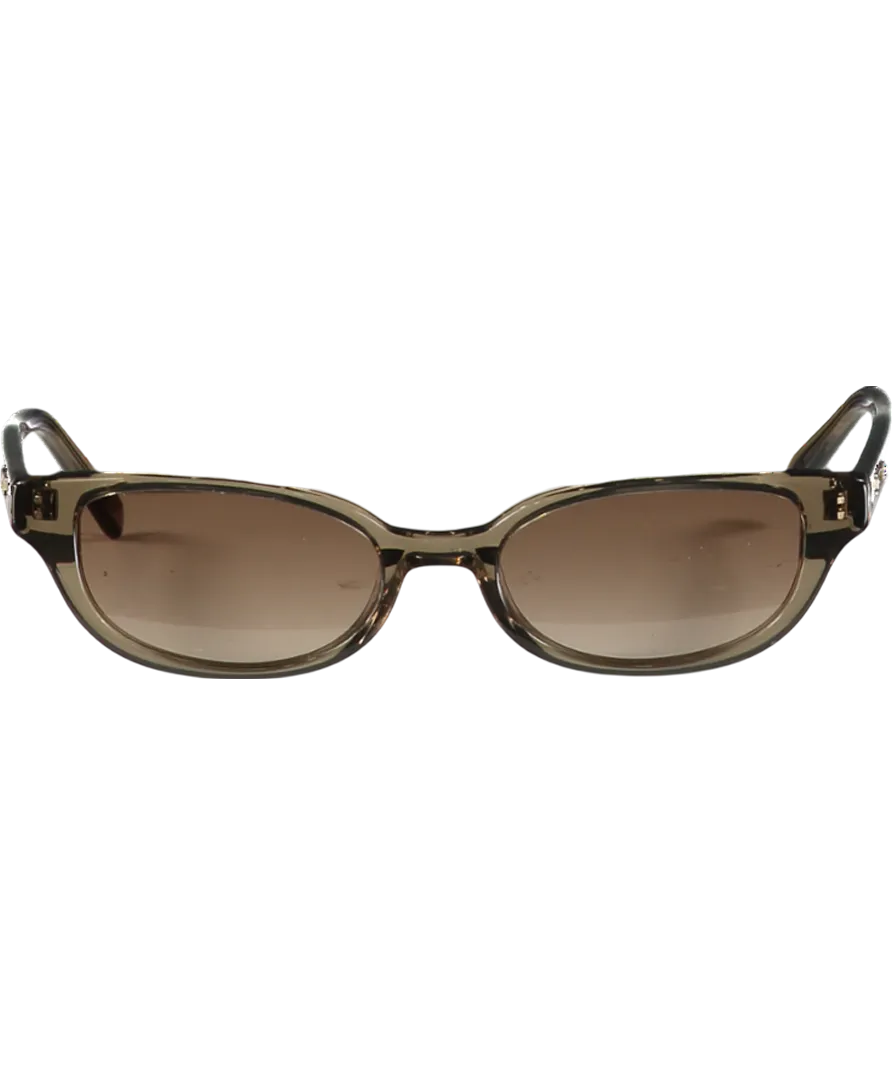 DMY STUDIOS Green Dmy Studios Romi Dmysun11to Transparent Olive Sunglasses In Case - As Seen On Gigi Hadid One Size
