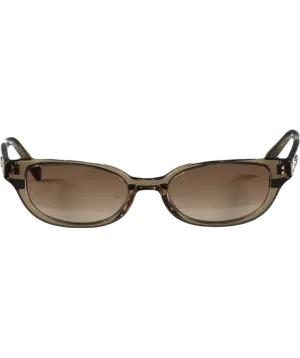 DMY STUDIOS Green Dmy Studios Romi Dmysun11to Transparent Olive Sunglasses In Case - As Seen On Gigi Hadid One Size
