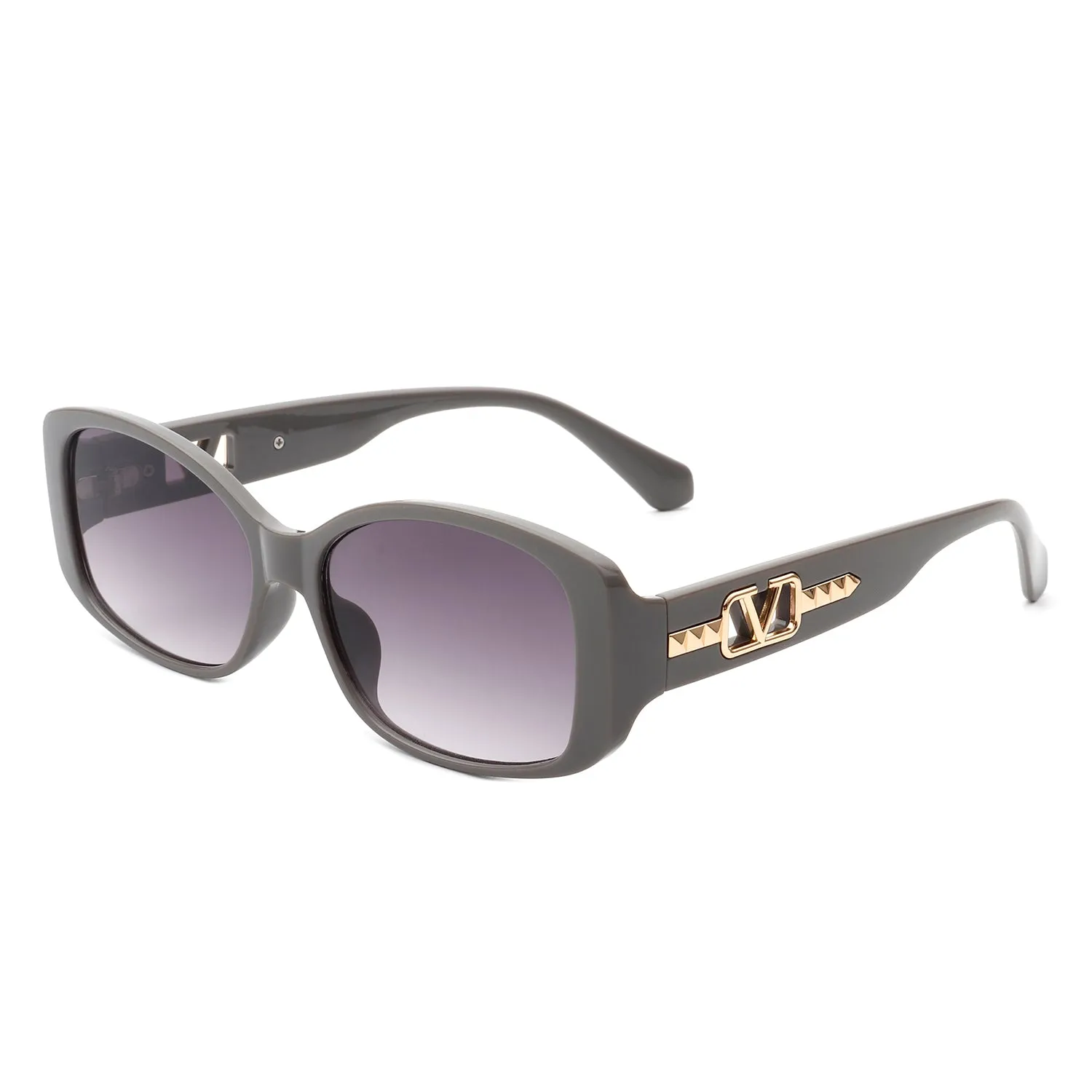 Fantasie - Rectangular Narrow Retro Tinted Fashion Square Sunglasses