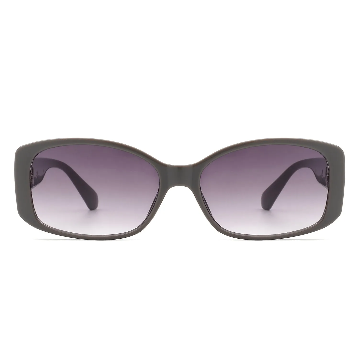 Fantasie - Rectangular Narrow Retro Tinted Fashion Square Sunglasses
