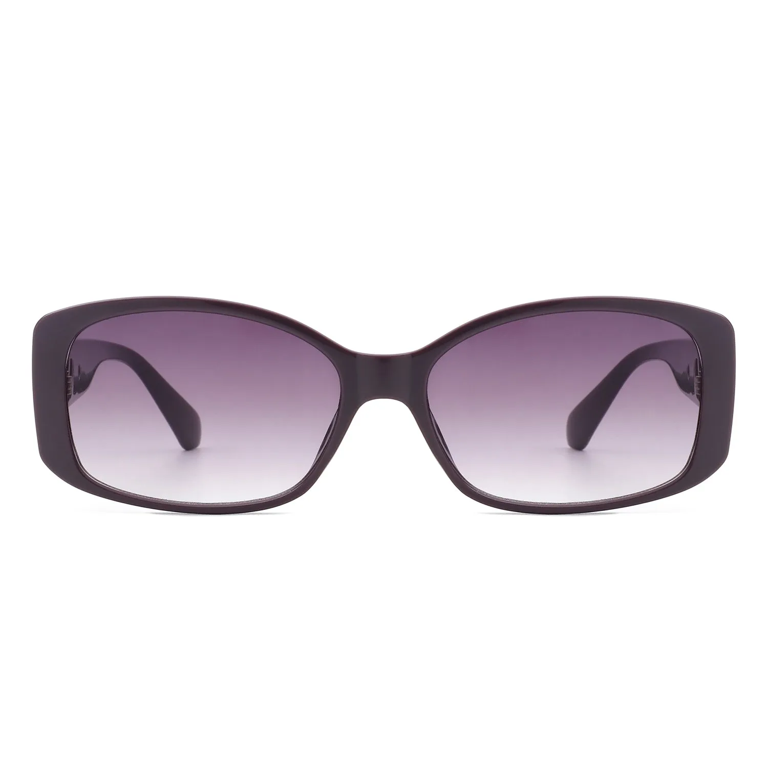 Fantasie - Rectangular Narrow Retro Tinted Fashion Square Sunglasses
