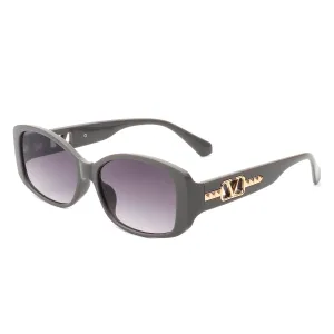 Fantasie - Rectangular Narrow Retro Tinted Fashion Square Sunglasses