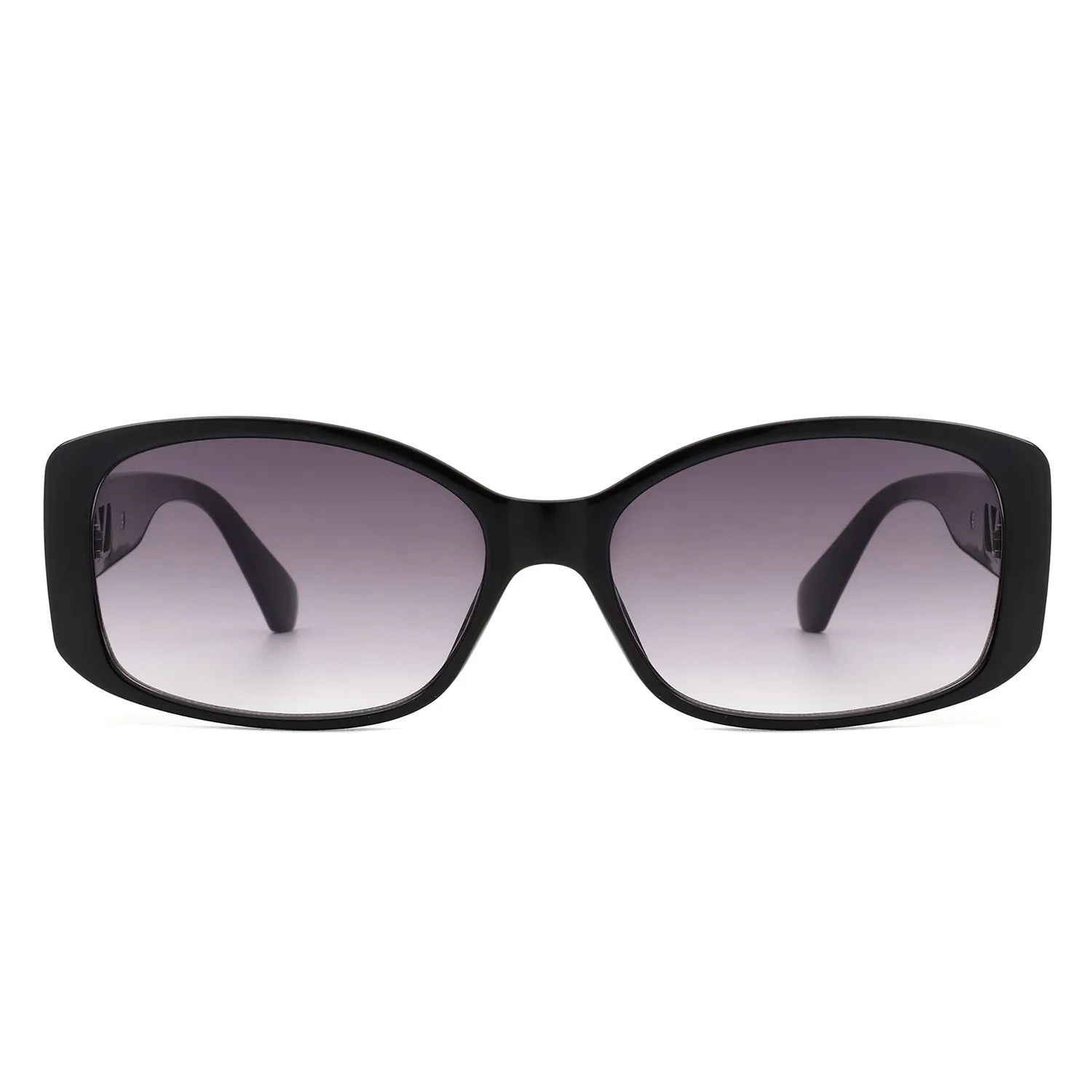 Fantasie - Rectangular Narrow Retro Tinted Fashion Square Sunglasses
