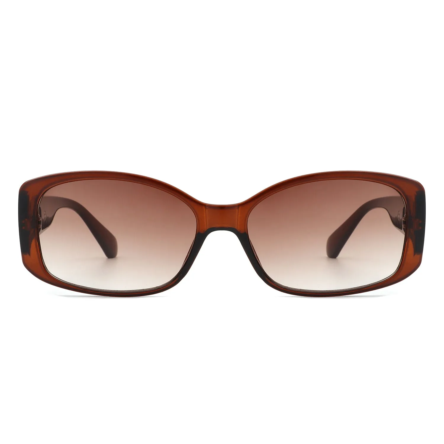 Fantasie - Rectangular Narrow Retro Tinted Fashion Square Sunglasses