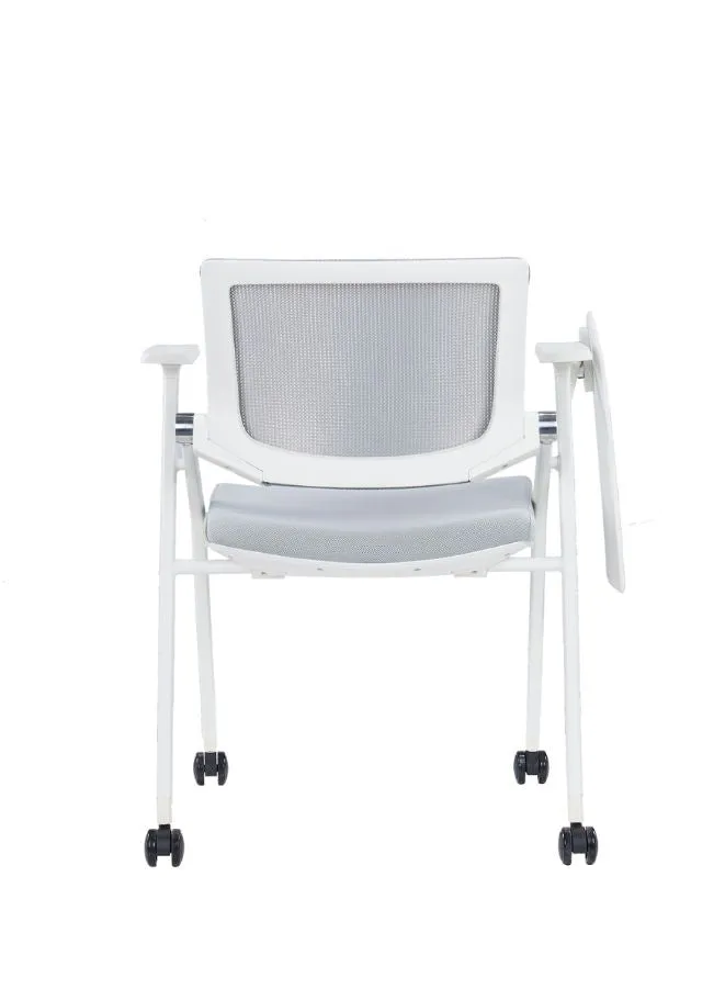 Foldable Mesh Training Chair, with Armrest and Writing Pad Best for Events, Class Rooms and Offices