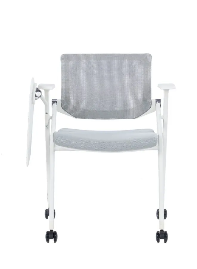 Foldable Mesh Training Chair, with Armrest and Writing Pad Best for Events, Class Rooms and Offices