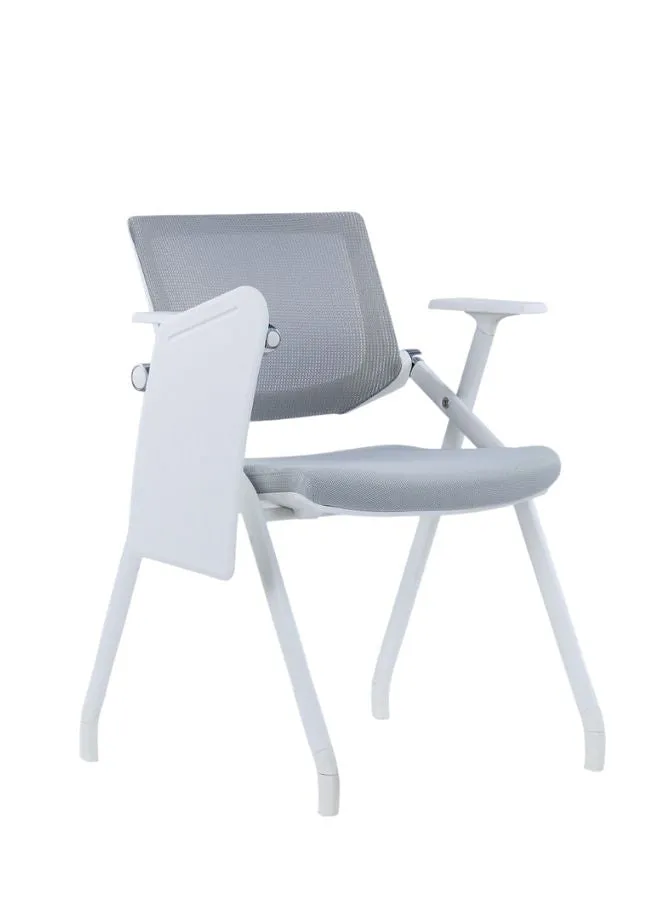 Foldable Mesh Training Chair, with Armrest and Writing Pad Best for Events, Class Rooms and Offices