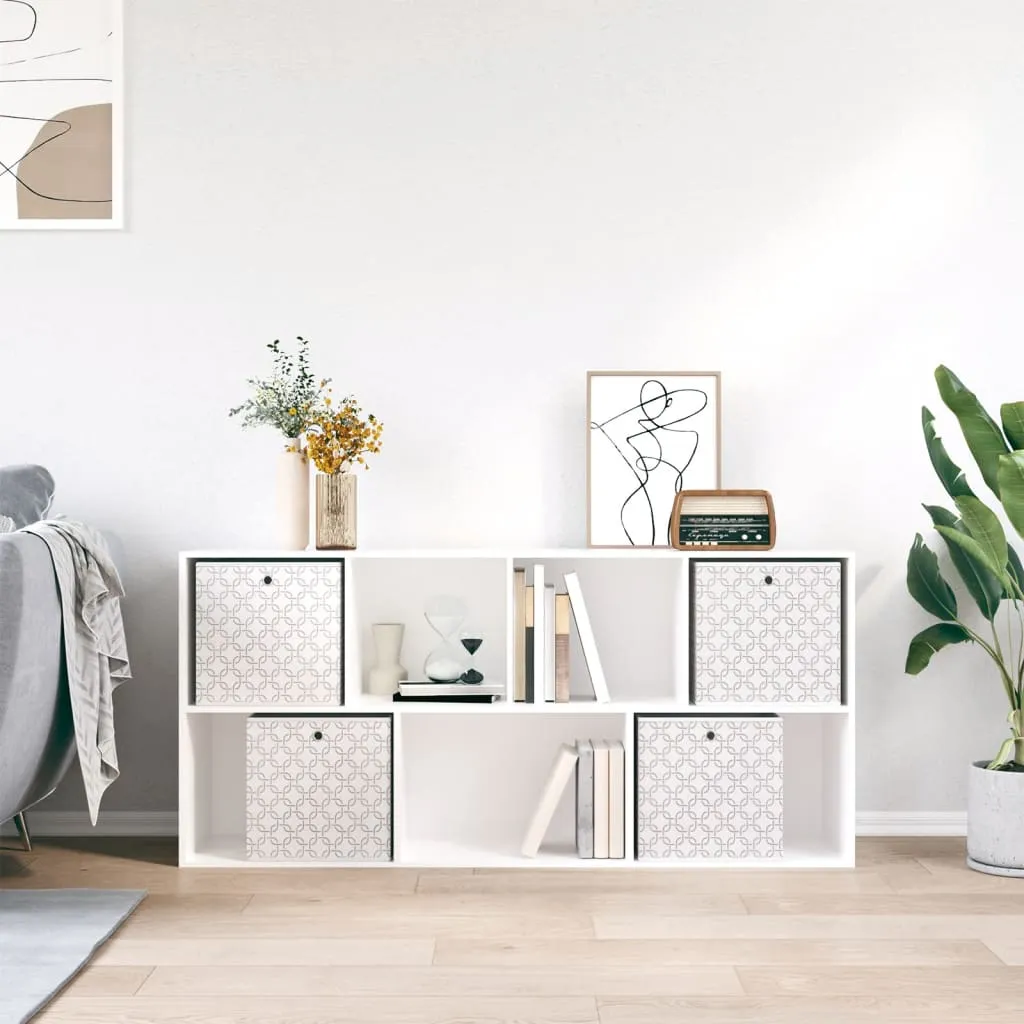 Foldable Storage Boxes 4 pcs Cream 32x32x32 cm Non-woven Fabric