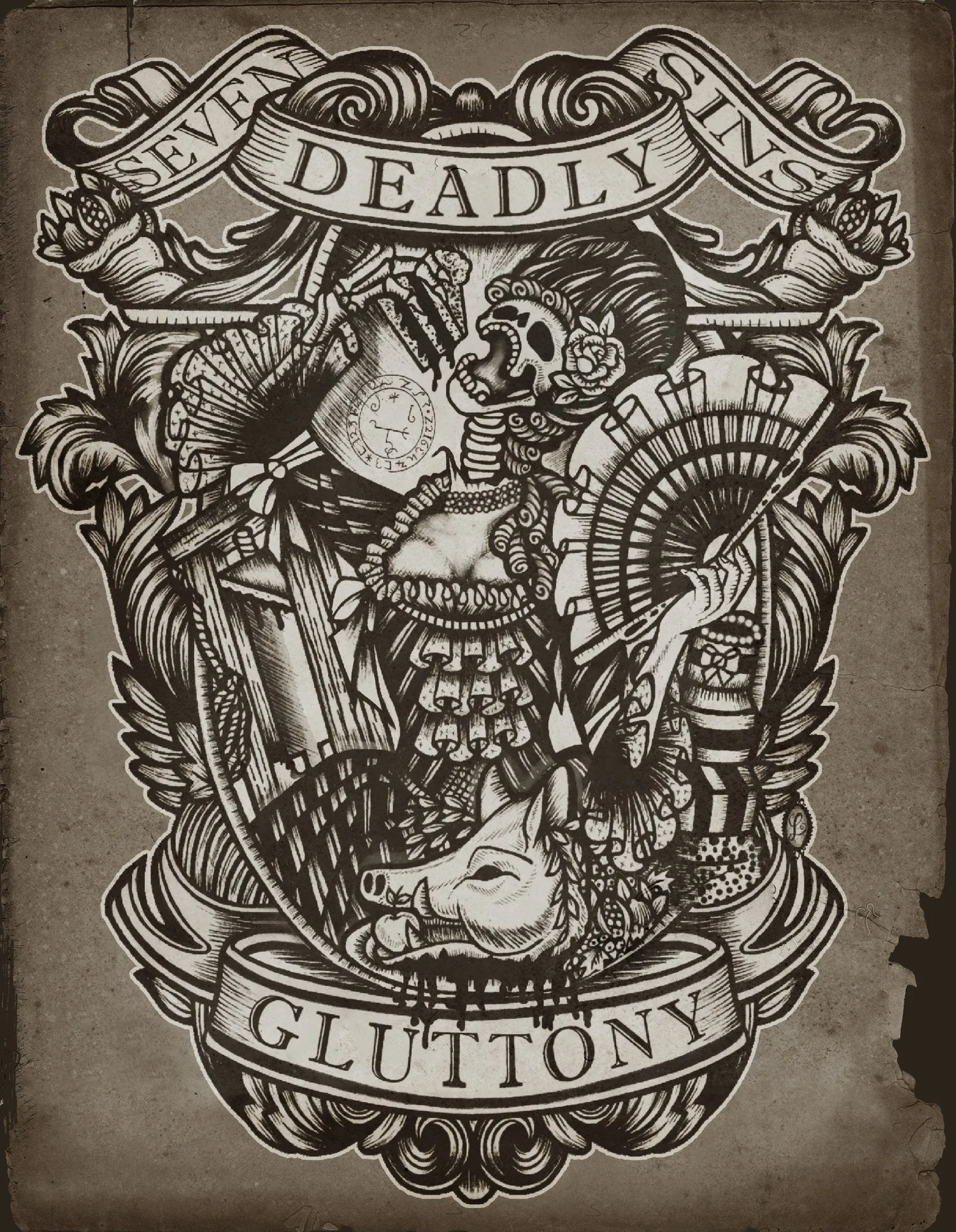 Gluttony Art Print