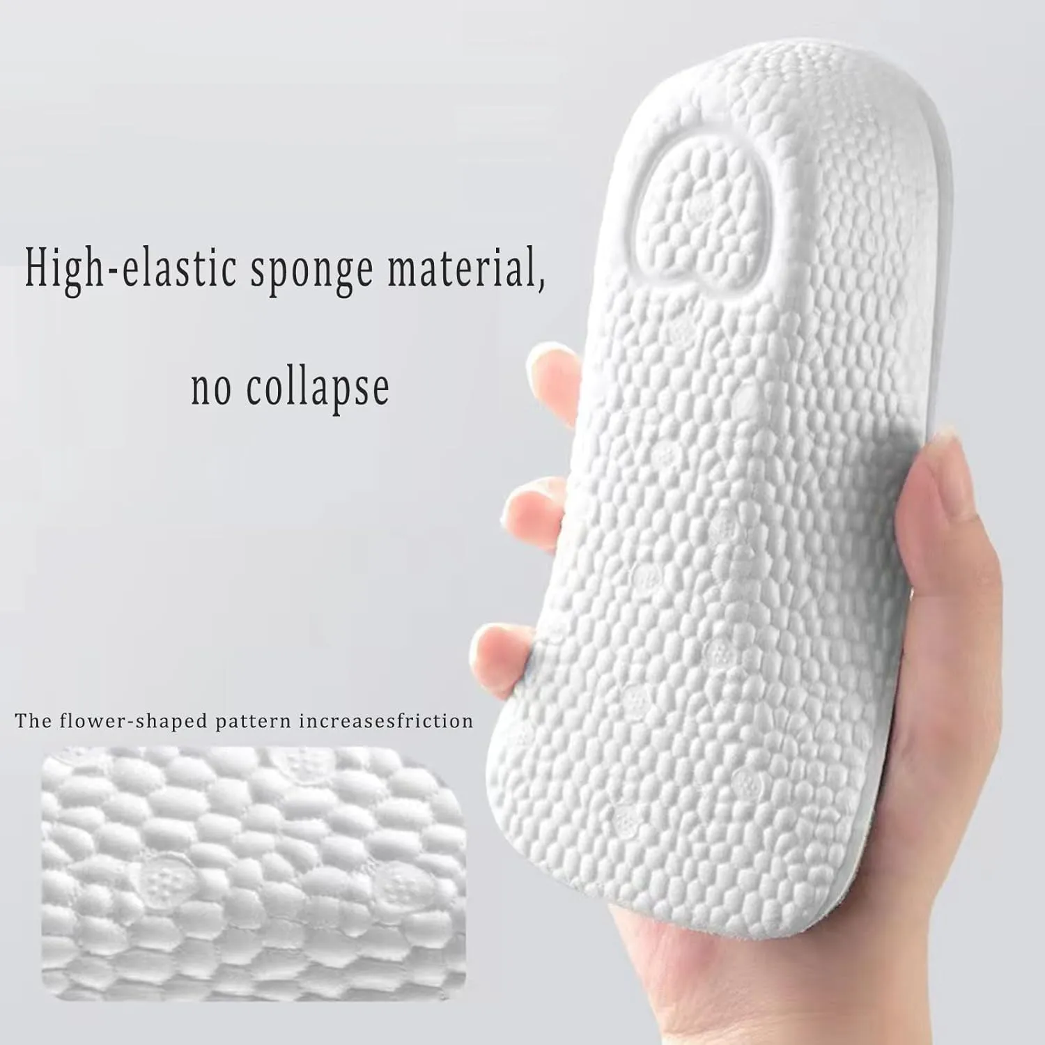 Insole Height, Men's Orthopedic Cushions, Women's, Booster Orthopedic Cushions 1.0, Arch Support Orthopedic Cushions, Embossed Foot Cushions (2 Pairs) (Blue, Men's 2.5cm)