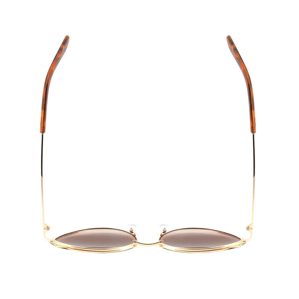 LOTUS | Gold Frame | Tortoise Tips | Brown Lens