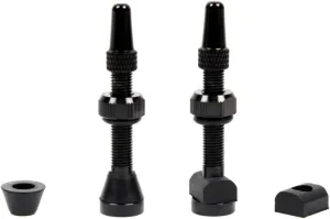 MBP Alloy Tubeless 40mm Bicycle Presta Valve Stems Fits Most Rims with 2 Types of Grommets Included for Each stem.