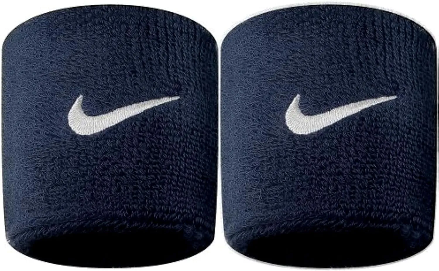 NIKE Premier Swoosh Singlewide Wristbands -Soft, Moisture-Wicking (1 Pair, 2.5" Wide)