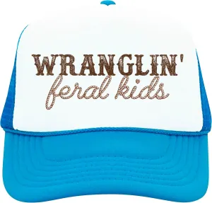 Olive Loves Apple Wranglin' Feral Kids Trucker Hat for Mom and Dad Funny Western Style Cap for Women and Men
