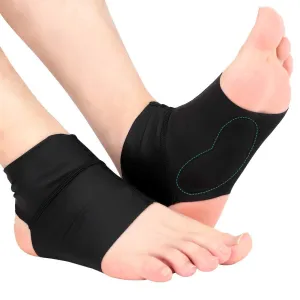 Plantar Fasciitis Arch Socks with Gel Pads, Arch Ankle Support Sleeves for Flat Feet, Compression Ankle Arch Brace Wrap for Men and Women, Heel Spurs, Flat Foot, High/Low Arch Relief, 1 Pair
