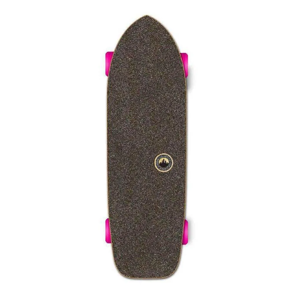 Punked Old School Longboard Complete - Gradient Green