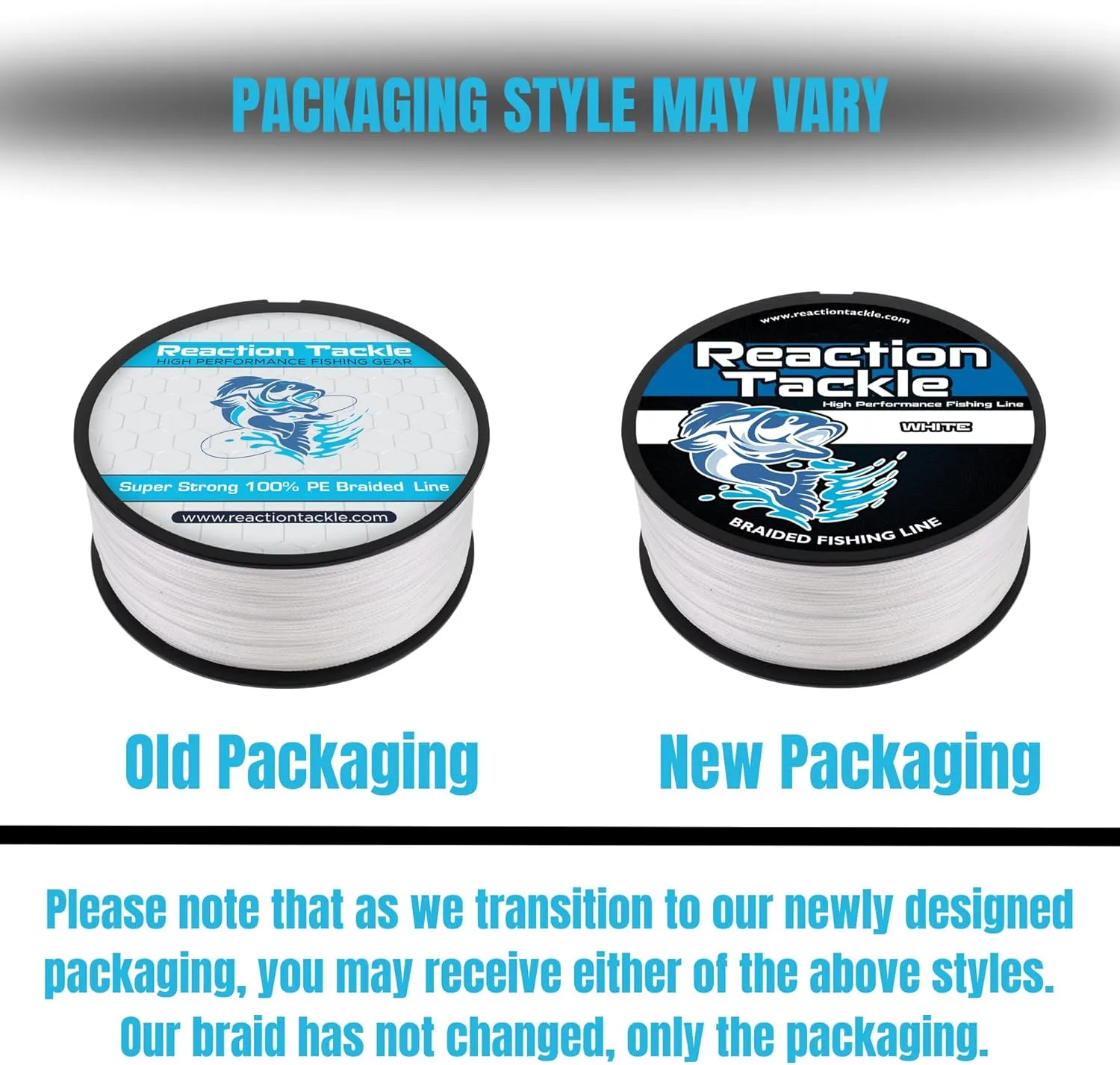 Reaction Tackle Braided Fishing Line - Pro Grade Power Performance for Saltwater or Freshwater Fish