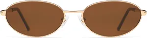 Retro Oval Sunglasses for Women Mens with Spring Hinge Sunnies AP3696