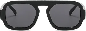 Retro Square Sunglasses Women Fashion Gradient Shades UV400 Men Punk Blue Green Sun Glasses N47