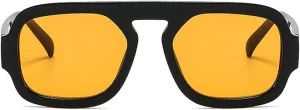 Retro Square Sunglasses Women Fashion Gradient Shades UV400 Men Punk Blue Green Sun Glasses N47