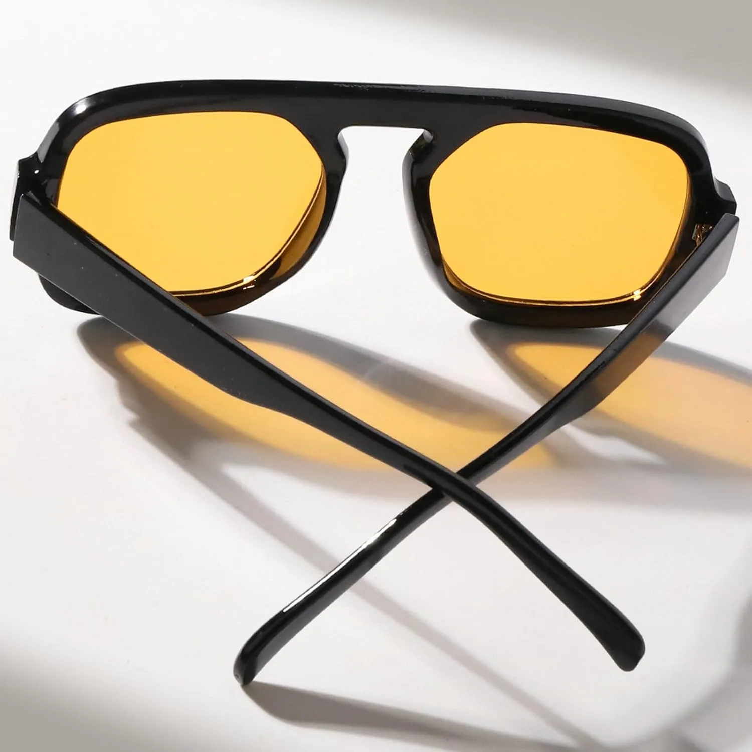 Retro Square Sunglasses Women Fashion Gradient Shades UV400 Men Punk Blue Green Sun Glasses N47