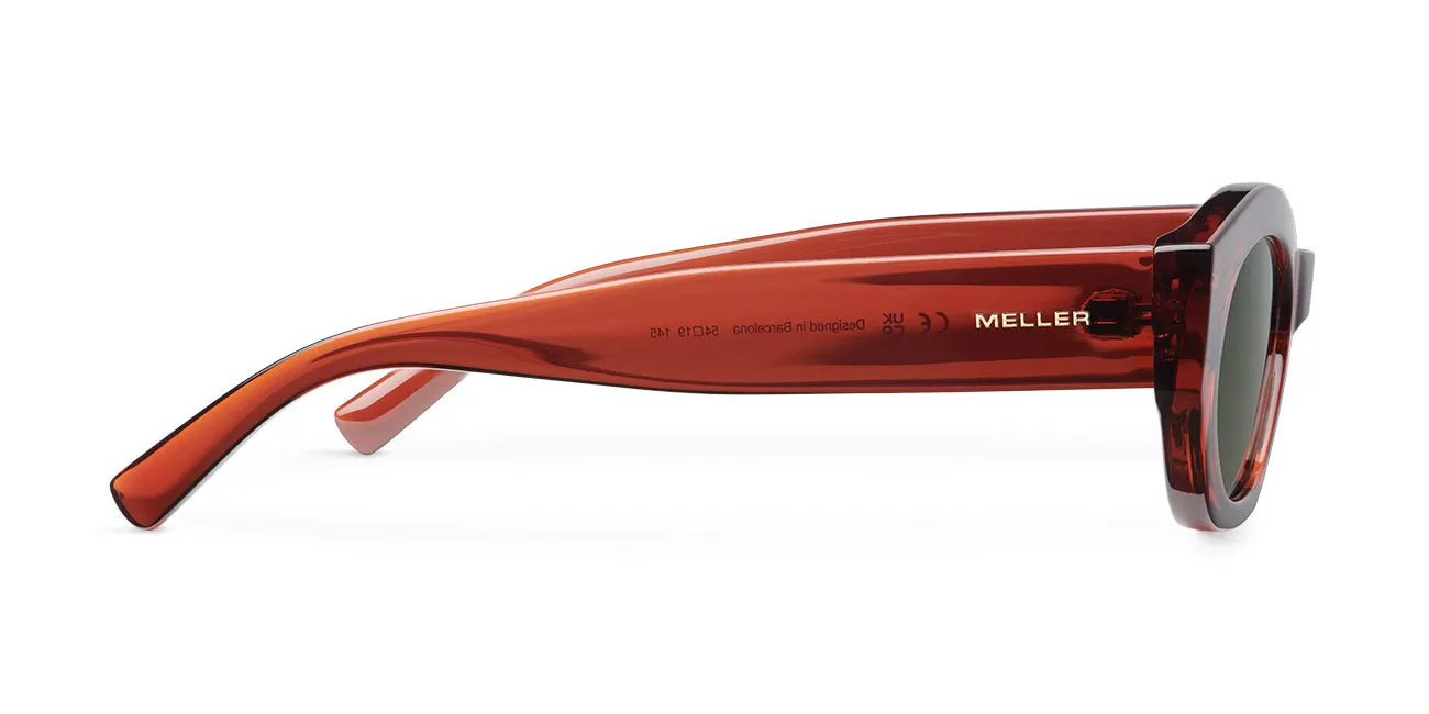 Siti Sunglasses Maroon Red/Olive Green