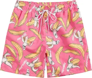 SNOW DREAMS Mens Swimming Trunks 5 inch Swim Shorts Qucik Dry Bathing Suits Lightweight