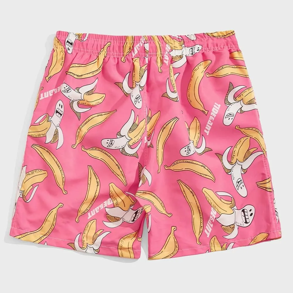 SNOW DREAMS Mens Swimming Trunks 5 inch Swim Shorts Qucik Dry Bathing Suits Lightweight