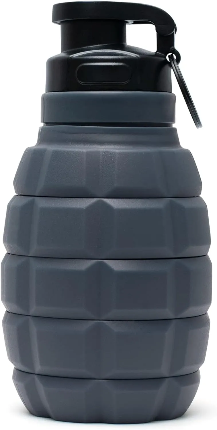Spit Cup Spittoon for Chewing, Portable Reusable Spit Dipping Cup with Lid, Collapsible Spill Resistant Leak Proof Silicone Body Travel Spitter