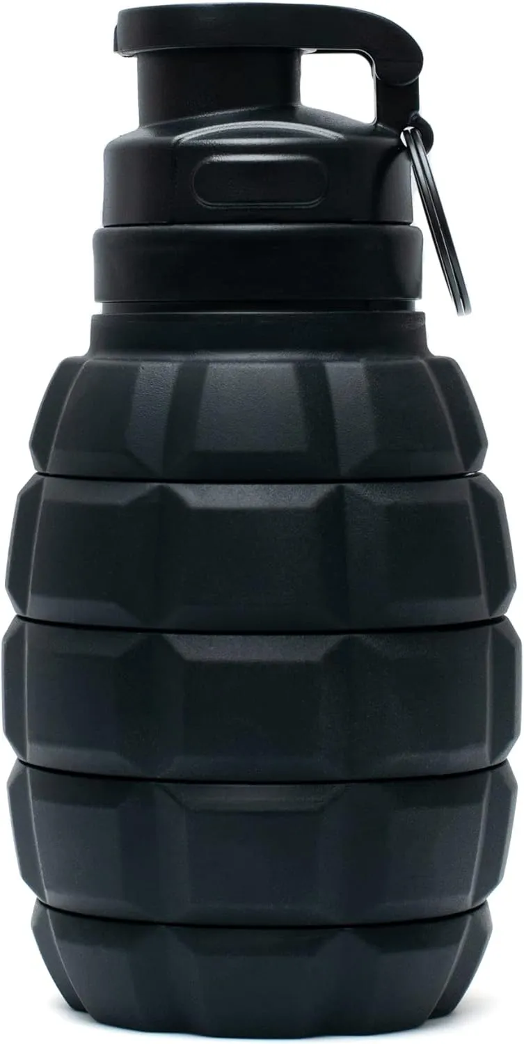 Spit Cup Spittoon for Chewing, Portable Reusable Spit Dipping Cup with Lid, Collapsible Spill Resistant Leak Proof Silicone Body Travel Spitter