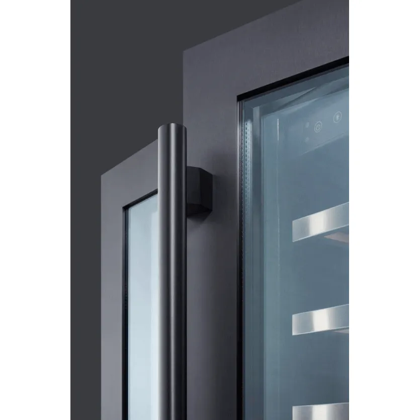 Summit Appliance 42 Bottle Dual Zone Wine Cellar, Black SWC24GKS