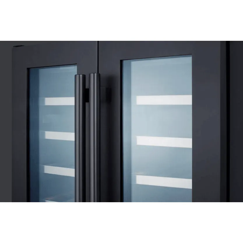 Summit Appliance 42 Bottle Dual Zone Wine Cellar, Black SWC24GKS