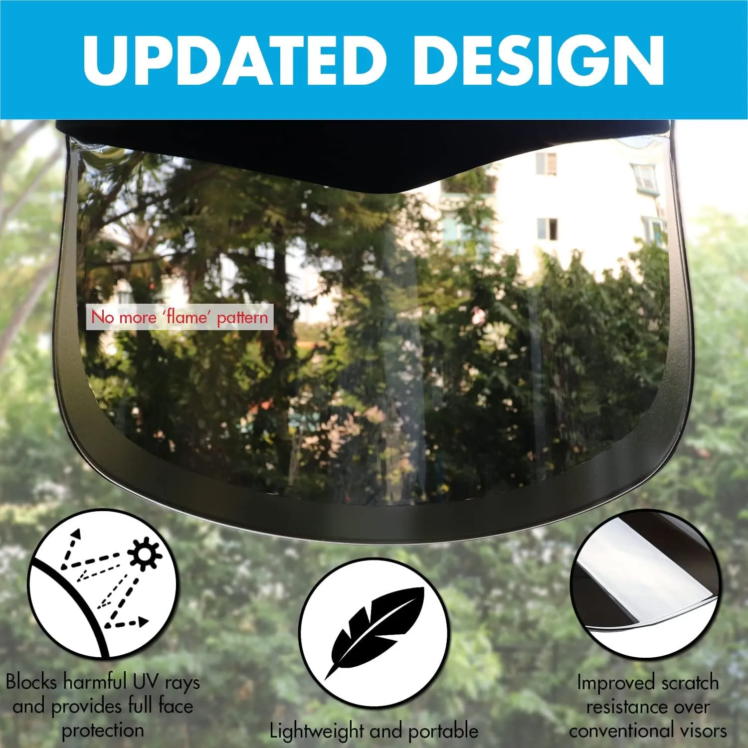 Sun Visor Hat Cap UV Protection - Premium Adjustable Solar Headband Face Shield