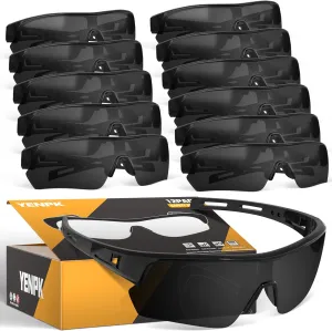 Tinted Safety Glasses for Men Women, Safety Goggles Impact Resistant, ANSI Z87.1  UV400 Eye Protection, Anti Scratch