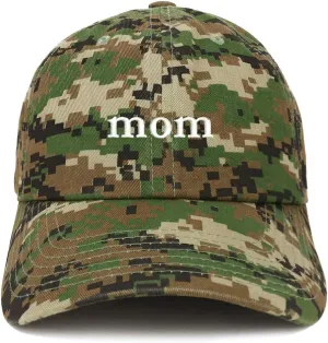Trendy Apparel Shop Mom Embroidered Soft Low Profile Cotton Cap Dad Hat