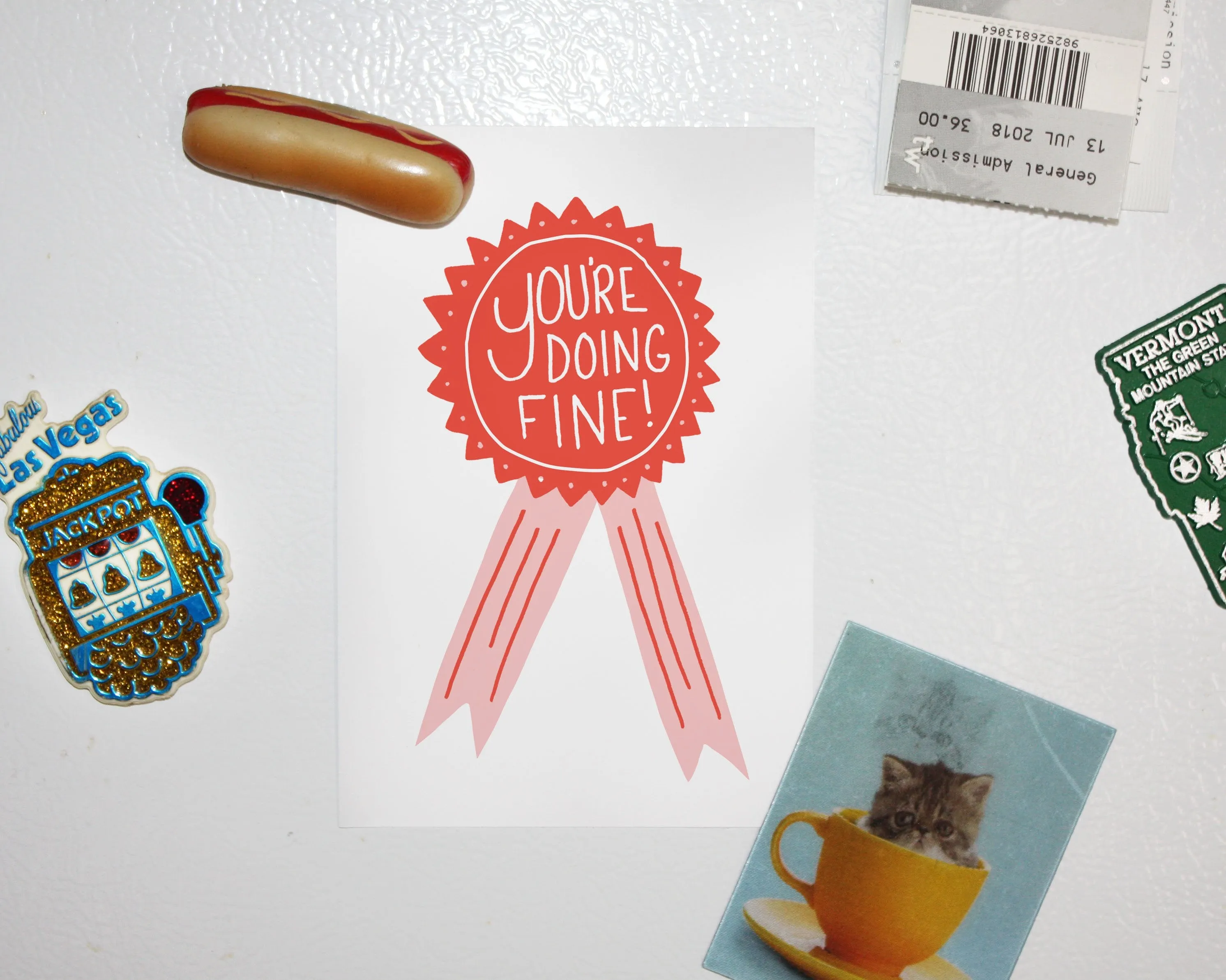 You're Doing Fine Mini Art Print 4x6