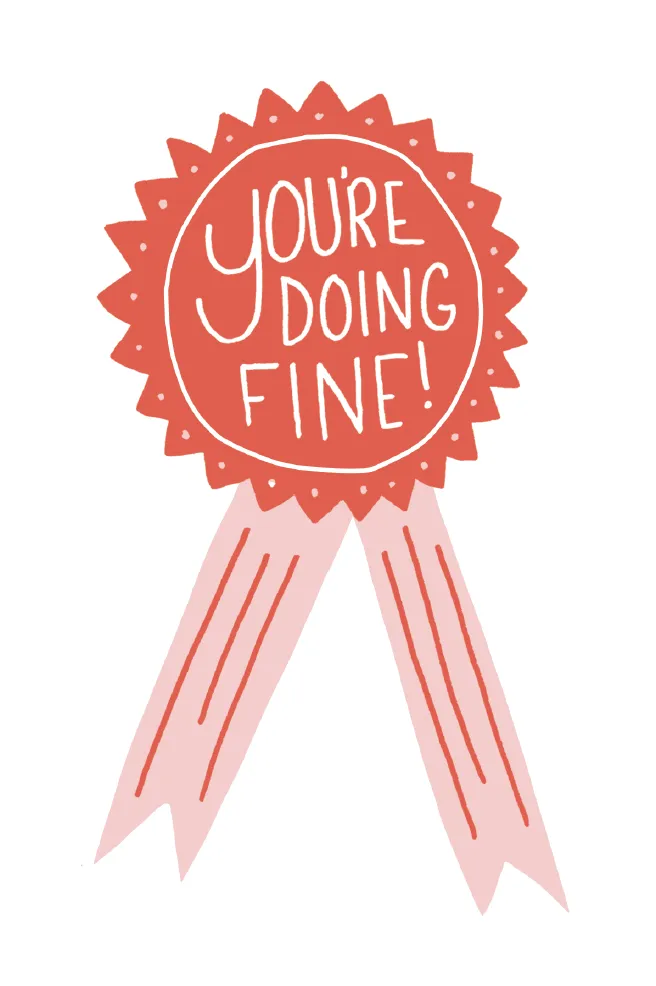 You're Doing Fine Mini Art Print 4x6